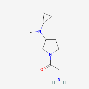 molecular formula C10H19N3O B7923360 2-Amino-1-[3-(cyclopropyl-methyl-amino)-pyrrolidin-1-yl]-ethanone 