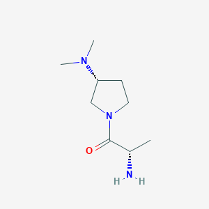 molecular formula C9H19N3O B7923384 (S)-2-Amino-1-((R)-3-dimethylamino-pyrrolidin-1-yl)-propan-1-one 