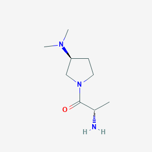 molecular formula C9H19N3O B7923392 (S)-2-Amino-1-((S)-3-dimethylamino-pyrrolidin-1-yl)-propan-1-one 