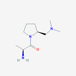 molecular formula C10H21N3O B7923398 (S)-2-Amino-1-((S)-2-dimethylaminomethyl-pyrrolidin-1-yl)-propan-1-one 