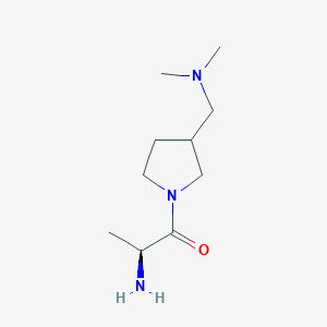 molecular formula C10H21N3O B7923400 (S)-2-Amino-1-(3-dimethylaminomethyl-pyrrolidin-1-yl)-propan-1-one 
