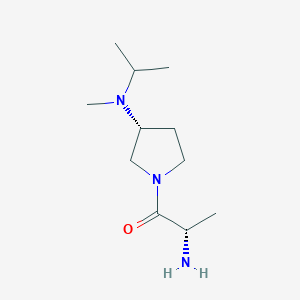 molecular formula C11H23N3O B7923410 (S)-2-Amino-1-[(R)-3-(isopropyl-methyl-amino)-pyrrolidin-1-yl]-propan-1-one 