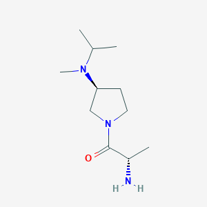 molecular formula C11H23N3O B7923416 (S)-2-Amino-1-[(S)-3-(isopropyl-methyl-amino)-pyrrolidin-1-yl]-propan-1-one 