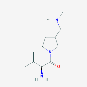 molecular formula C12H25N3O B7923500 (S)-2-Amino-1-(3-dimethylaminomethyl-pyrrolidin-1-yl)-3-methyl-butan-1-one 