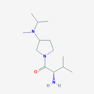 molecular formula C13H27N3O B7923506 (S)-2-Amino-1-[3-(isopropyl-methyl-amino)-pyrrolidin-1-yl]-3-methyl-butan-1-one 