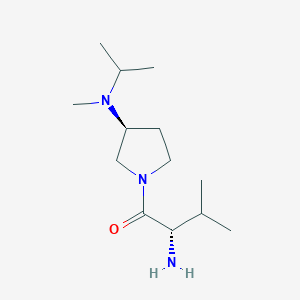 molecular formula C13H27N3O B7923524 (S)-2-Amino-1-[(S)-3-(isopropyl-methyl-amino)-pyrrolidin-1-yl]-3-methyl-butan-1-one 