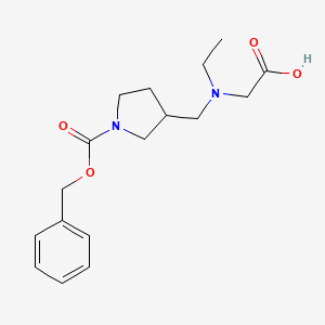 molecular formula C17H24N2O4 B7923546 3-[(Carboxymethyl-ethyl-amino)-methyl]-pyrrolidine-1-carboxylic acid benzyl ester 