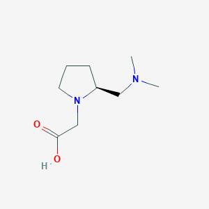molecular formula C9H18N2O2 B7923587 ((S)-2-Dimethylaminomethyl-pyrrolidin-1-yl)-acetic acid 