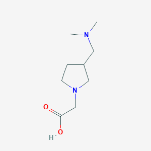 molecular formula C9H18N2O2 B7923595 (3-Dimethylaminomethyl-pyrrolidin-1-yl)-acetic acid 