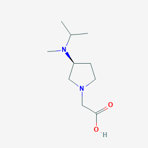 molecular formula C10H20N2O2 B7923603 [(S)-3-(Isopropyl-methyl-amino)-pyrrolidin-1-yl]-acetic acid 