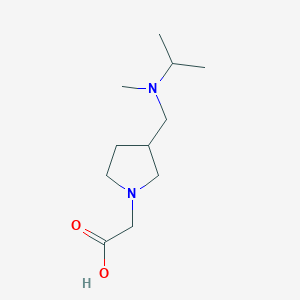 molecular formula C11H22N2O2 B7923612 {3-[(Isopropyl-methyl-amino)-methyl]-pyrrolidin-1-yl}-acetic acid 