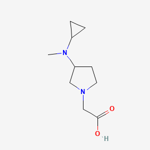 molecular formula C10H18N2O2 B7923616 [3-(Cyclopropyl-methyl-amino)-pyrrolidin-1-yl]-acetic acid 