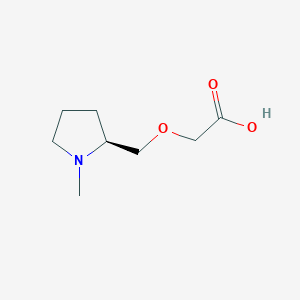 molecular formula C8H15NO3 B7923650 ((S)-1-Methyl-pyrrolidin-2-ylmethoxy)-acetic acid 