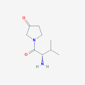 molecular formula C9H16N2O2 B7923735 1-((S)-2-Amino-3-methyl-butyryl)-pyrrolidin-3-one 