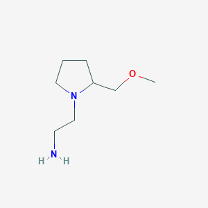 molecular formula C8H18N2O B7923744 2-(2-Methoxymethyl-pyrrolidin-1-yl)-ethylamine 