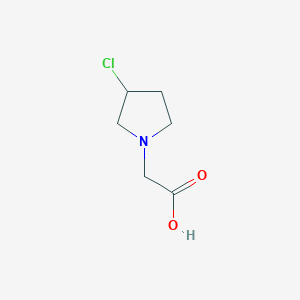 molecular formula C6H10ClNO2 B7923751 (3-Chloro-pyrrolidin-1-yl)-acetic acid 