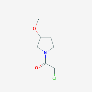 molecular formula C7H12ClNO2 B7923753 2-Chloro-1-(3-methoxy-pyrrolidin-1-yl)-ethanone 