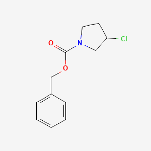 molecular formula C12H14ClNO2 B7923756 3-Chloro-pyrrolidine-1-carboxylic acid benzyl ester 