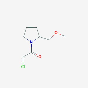 molecular formula C8H14ClNO2 B7923771 2-Chloro-1-(2-methoxymethyl-pyrrolidin-1-yl)-ethanone 