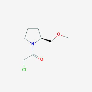 molecular formula C8H14ClNO2 B7923775 2-Chloro-1-((S)-2-methoxymethyl-pyrrolidin-1-yl)-ethanone 