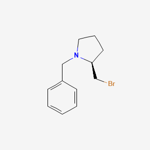molecular formula C12H16BrN B7923804 (S)-1-Benzyl-2-bromomethyl-pyrrolidine 