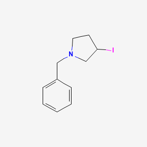 molecular formula C11H14IN B7923807 1-Benzyl-3-iodo-pyrrolidine 