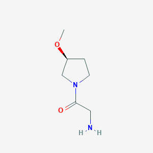 molecular formula C7H14N2O2 B7923850 2-Amino-1-((S)-3-methoxy-pyrrolidin-1-yl)-ethanone 