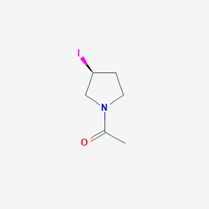 molecular formula C6H10INO B7923854 1-((S)-3-Iodo-pyrrolidin-1-yl)-ethanone 