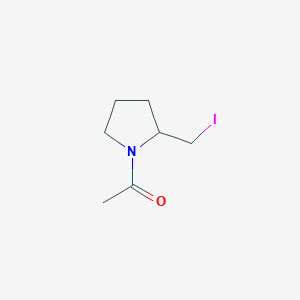 molecular formula C7H12INO B7923860 1-(2-Iodomethyl-pyrrolidin-1-yl)-ethanone 