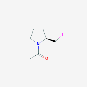molecular formula C7H12INO B7923868 1-((S)-2-Iodomethyl-pyrrolidin-1-yl)-ethanone 