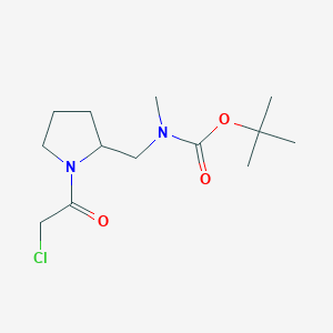 molecular formula C13H23ClN2O3 B7923876 [1-(2-Chloro-acetyl)-pyrrolidin-2-ylmethyl]-methyl-carbamic acid tert-butyl ester 