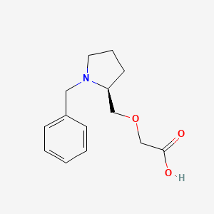 molecular formula C14H19NO3 B7923893 ((S)-1-Benzyl-pyrrolidin-2-ylmethoxy)-acetic acid 