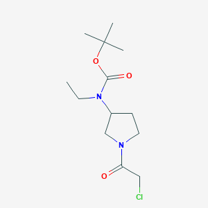 molecular formula C13H23ClN2O3 B7923898 [1-(2-Chloro-acetyl)-pyrrolidin-3-yl]-ethyl-carbamic acid tert-butyl ester 