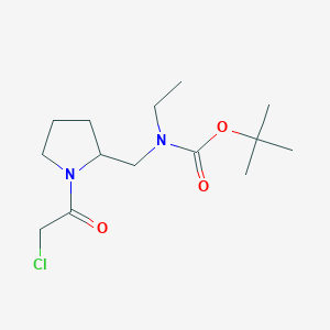 molecular formula C14H25ClN2O3 B7923903 [1-(2-Chloro-acetyl)-pyrrolidin-2-ylmethyl]-ethyl-carbamic acid tert-butyl ester 
