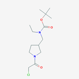 molecular formula C14H25ClN2O3 B7923914 [1-(2-Chloro-acetyl)-pyrrolidin-3-ylmethyl]-ethyl-carbamic acid tert-butyl ester 