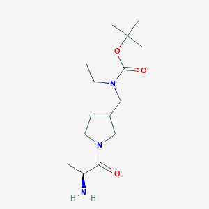 molecular formula C15H29N3O3 B7923936 [1-((S)-2-Amino-propionyl)-pyrrolidin-3-ylmethyl]-ethyl-carbamic acid tert-butyl ester 