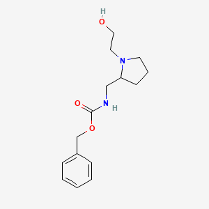 molecular formula C15H22N2O3 B7924059 [1-(2-Hydroxy-ethyl)-pyrrolidin-2-ylmethyl]-carbamic acid benzyl ester 