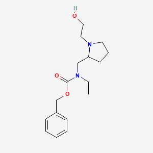 Ethyl-[1-(2-hydroxy-ethyl)-pyrrolidin-2-ylmethyl]-carbamic acid benzyl ester