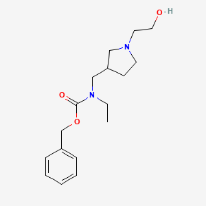 Ethyl-[1-(2-hydroxy-ethyl)-pyrrolidin-3-ylmethyl]-carbamic acid benzyl ester