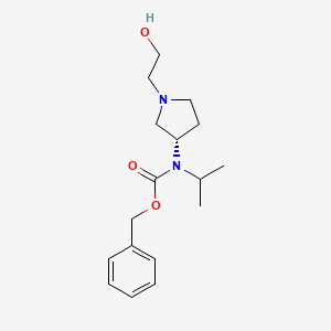 molecular formula C17H26N2O3 B7924098 [(S)-1-(2-Hydroxy-ethyl)-pyrrolidin-3-yl]-isopropyl-carbamic acid benzyl ester 