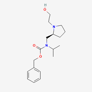 molecular formula C18H28N2O3 B7924104 [(S)-1-(2-Hydroxy-ethyl)-pyrrolidin-2-ylmethyl]-isopropyl-carbamic acid benzyl ester 