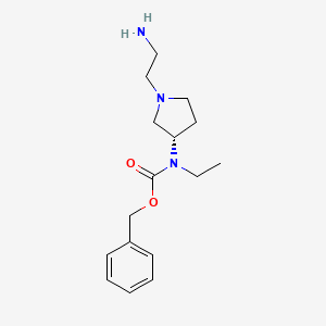 molecular formula C16H25N3O2 B7924115 [(S)-1-(2-Amino-ethyl)-pyrrolidin-3-yl]-ethyl-carbamic acid benzyl ester 
