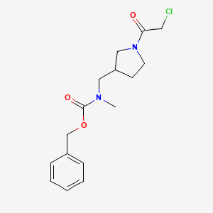 molecular formula C16H21ClN2O3 B7924147 [1-(2-Chloro-acetyl)-pyrrolidin-3-ylmethyl]-methyl-carbamic acid benzyl ester 