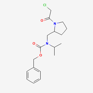 molecular formula C18H25ClN2O3 B7924152 [1-(2-Chloro-acetyl)-pyrrolidin-2-ylmethyl]-isopropyl-carbamic acid benzyl ester 