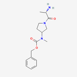 molecular formula C16H23N3O3 B7924213 [1-((S)-2-Amino-propionyl)-pyrrolidin-3-yl]-methyl-carbamic acid benzyl ester 