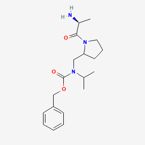 molecular formula C19H29N3O3 B7924229 [1-((S)-2-Amino-propionyl)-pyrrolidin-2-ylmethyl]-isopropyl-carbamic acid benzyl ester 
