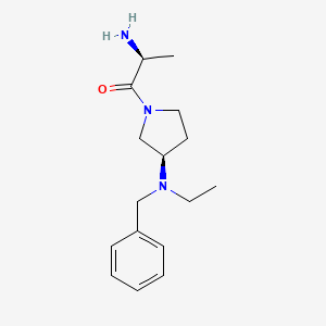 molecular formula C16H25N3O B7924246 (S)-2-Amino-1-[(R)-3-(benzyl-ethyl-amino)-pyrrolidin-1-yl]-propan-1-one 