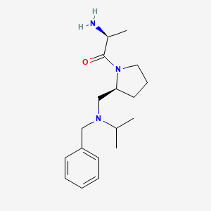 molecular formula C18H29N3O B7924250 (S)-2-Amino-1-{(S)-2-[(benzyl-isopropyl-amino)-methyl]-pyrrolidin-1-yl}-propan-1-one 