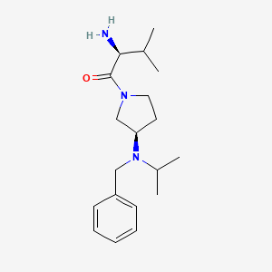 molecular formula C19H31N3O B7924316 (S)-2-Amino-1-[(R)-3-(benzyl-isopropyl-amino)-pyrrolidin-1-yl]-3-methyl-butan-1-one 