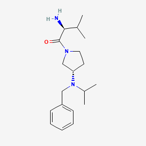 molecular formula C19H31N3O B7924318 (S)-2-Amino-1-((S)-3-(benzyl(isopropyl)amino)pyrrolidin-1-yl)-3-methylbutan-1-one 